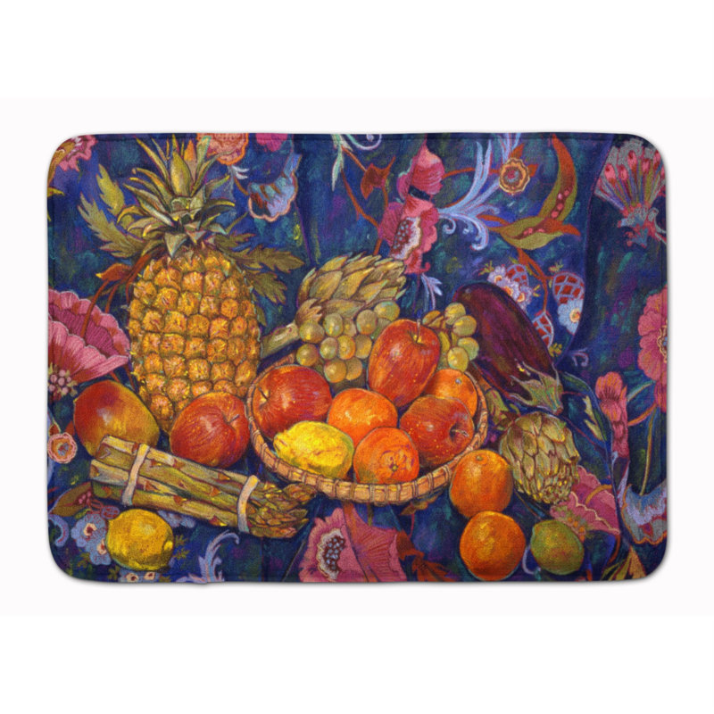 Tapis pour salle de bain en mousse à mémoire de forme en mousse à mémoire de forme fruit et legumes