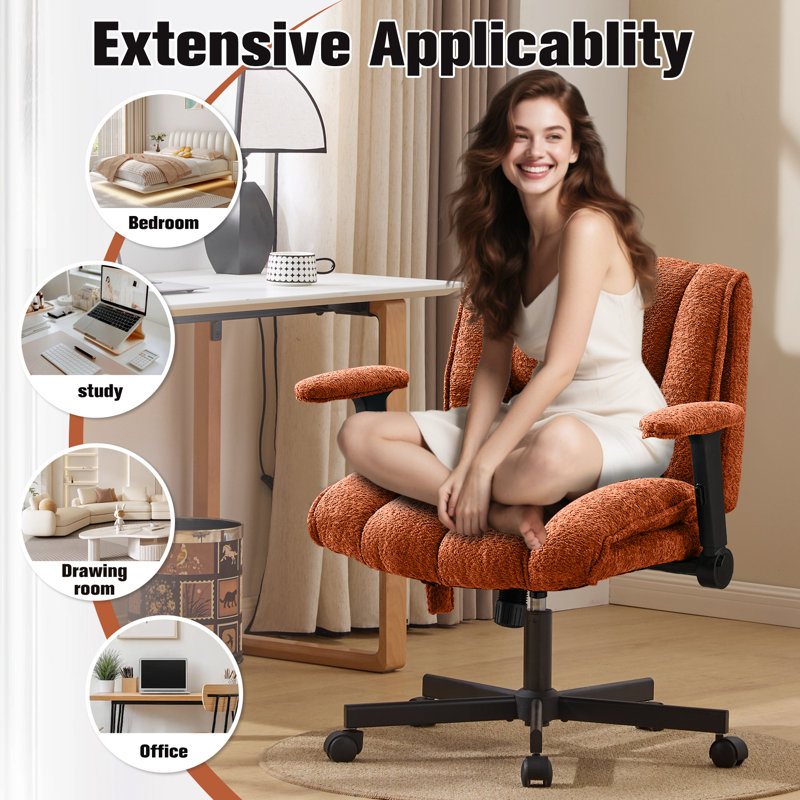 Fauteuil de bureau Criss Cross, Orange
