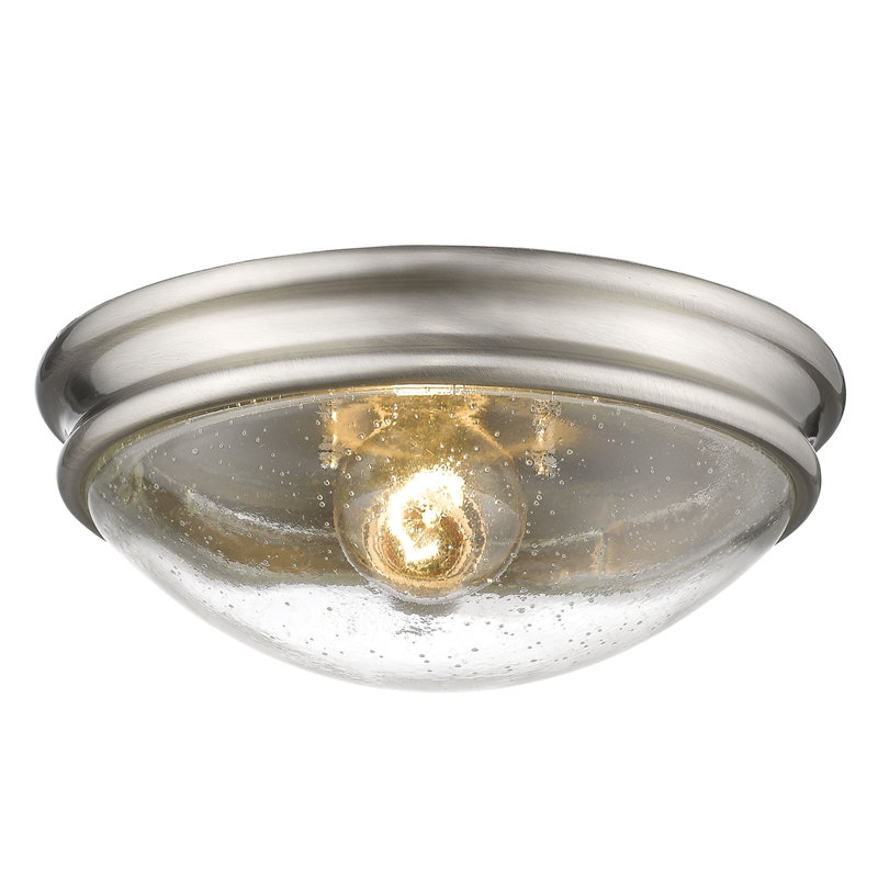Scarlett Glass Flush Mount, Brushed Nickel