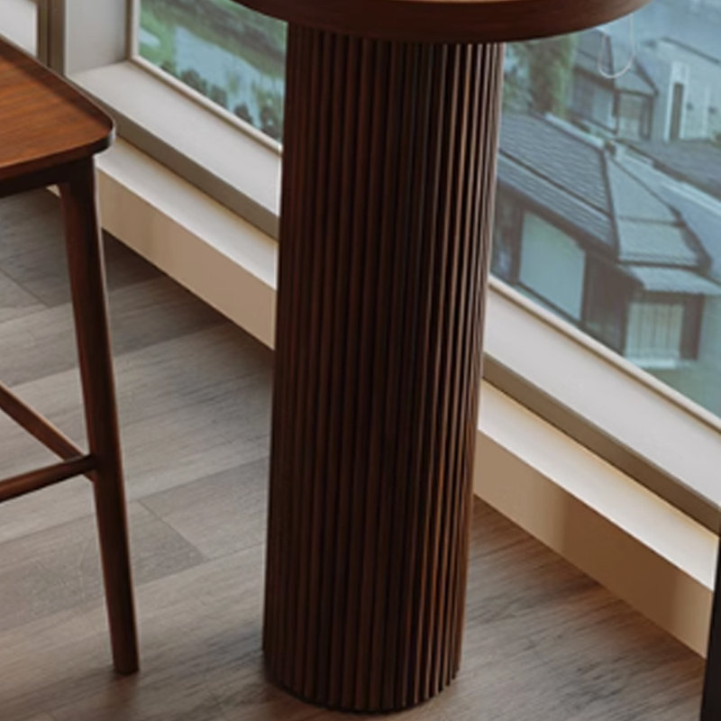 Leisure partition solid wood bar table, 41.3"H x 78.7"L x 17.7"W