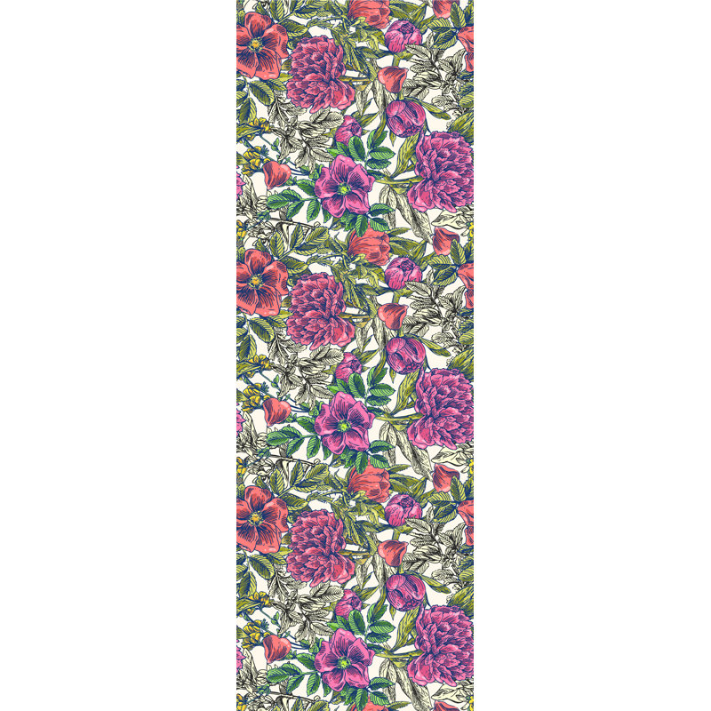 Rouleau de papier peint adhésif rétro à motif floral amovible L 6,25 pi x l 25 po Ramsgate