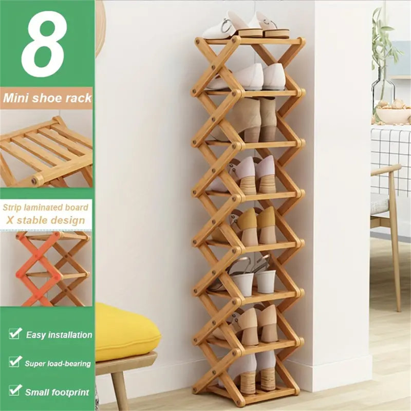 8 Pair Shoe Rack
