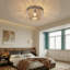 Luminaire lustre perlé blanc Boho