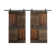 Panelled Wood S Series Double Barn Door with Installation Hardware Kit