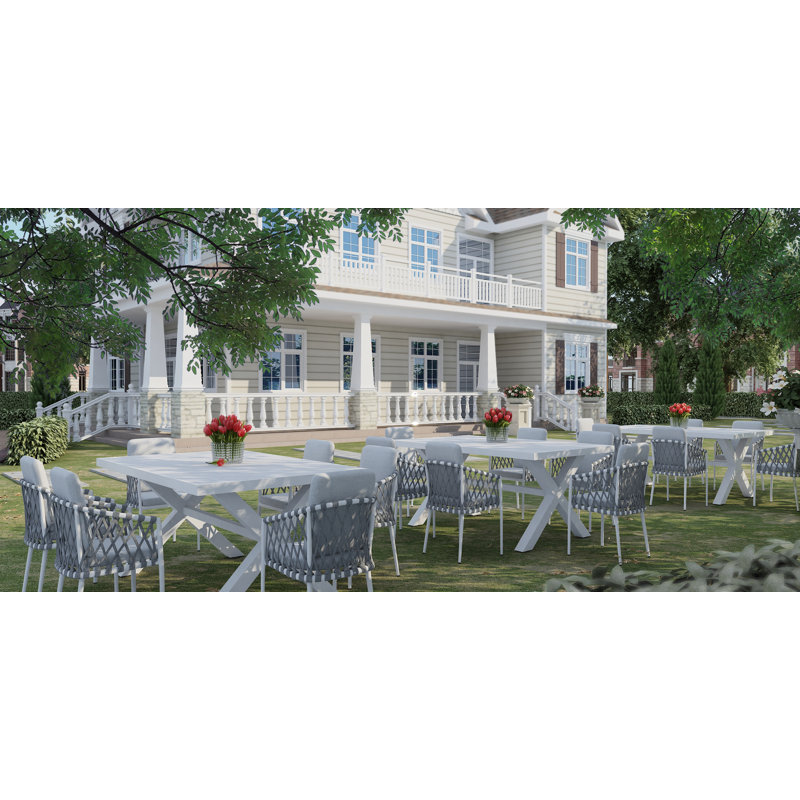 Table de barbecue en aluminium 86 po., 86 po, Fumée blanche islandaise