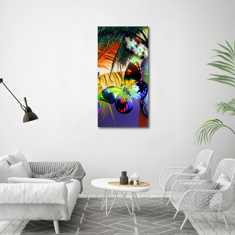 Colourful Flowers - Wrapped Canvas Print