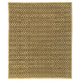 Interlace Moleskin Hand Woven Silk and Wool Geometric Area Rug