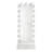 1Pc Glam Tall Lighted Mirror With Drawer Box Beveled Mirror Crystal Knob Glossy  Finish Vanity (Includes Mirror Only)