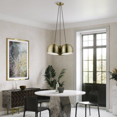 Marmolejo 3 - Light Antique Brass Pendant