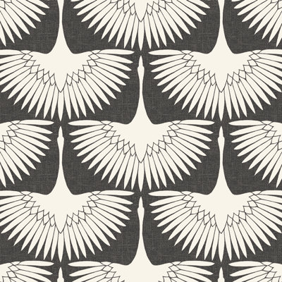 Papier peint «Feather Flock» par Genevieve Gorder