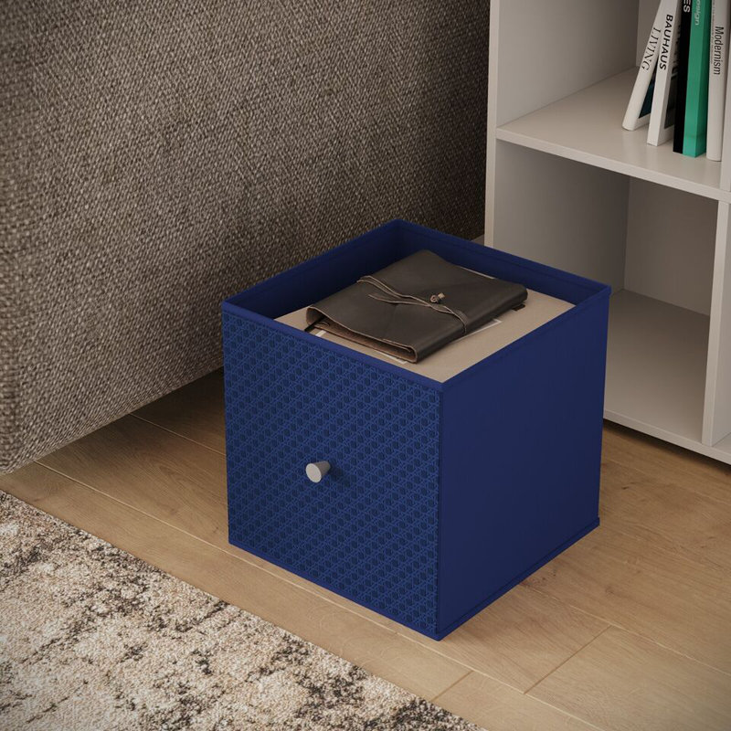 17 Stories Woven Decorative Basket, Royal Blue