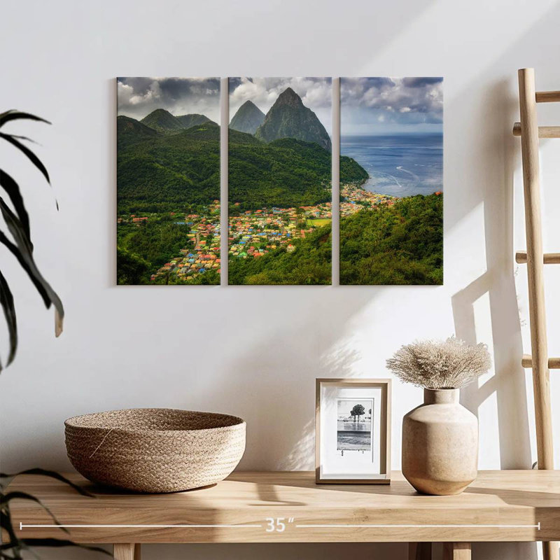 Saint Lucia, 42" H x 65" W