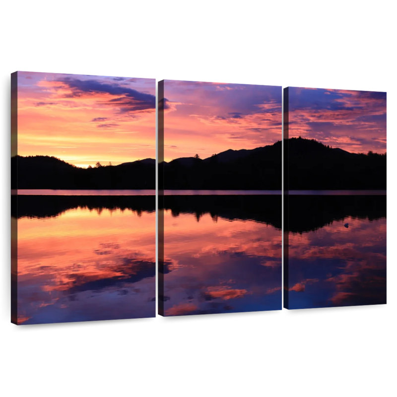 Alvord Mirror Lake Sunset Sky, H 28 po x l 45 po