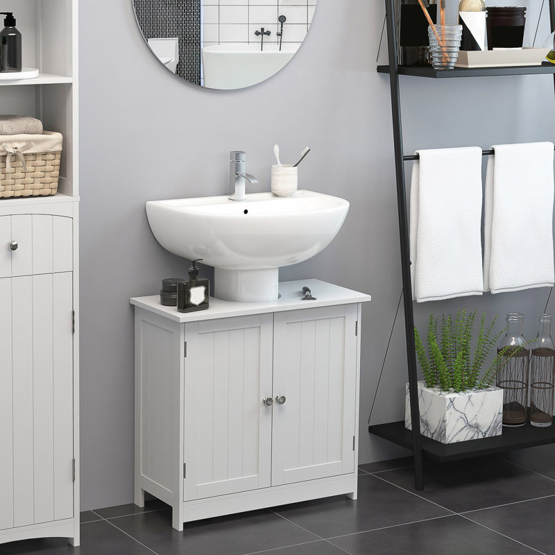 Meuble-lavabo sur pied 24 po - Blanc