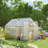 Outsunny 12' x 6' x 6.5' Polycarbonate Greenhouse with Adjustable Roof Vent, Walk-in Heavy Duty Greenhouse with Aluminum Frame, Rain Gutter and Sliding Door for Winter, Silver