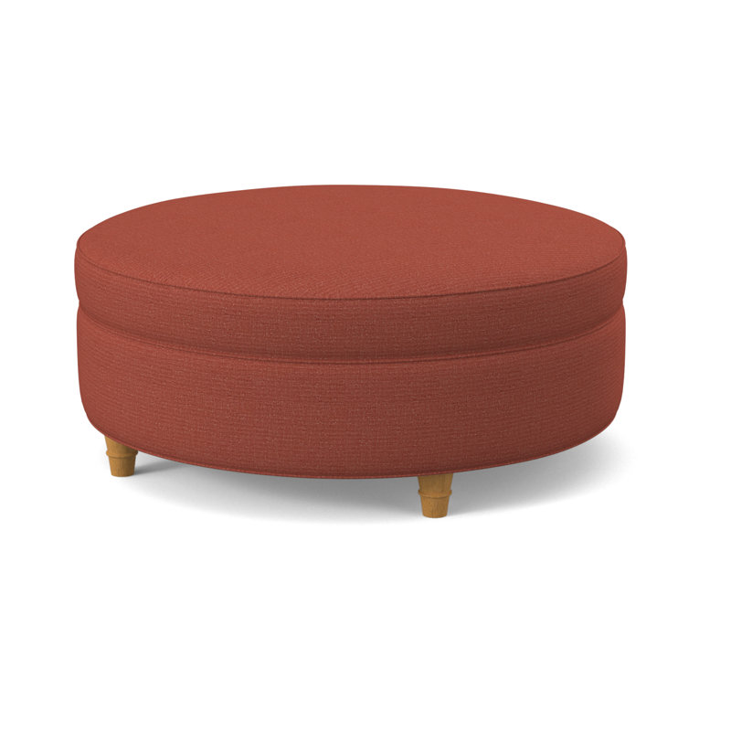 Repose-pieds rond 38 po Duke, Tremplins ivoires, Ambre