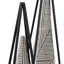 2 pièces grandes pyramides noires et blanches 26/21 po Schrum