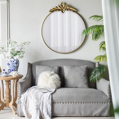 Miroir rond en fer