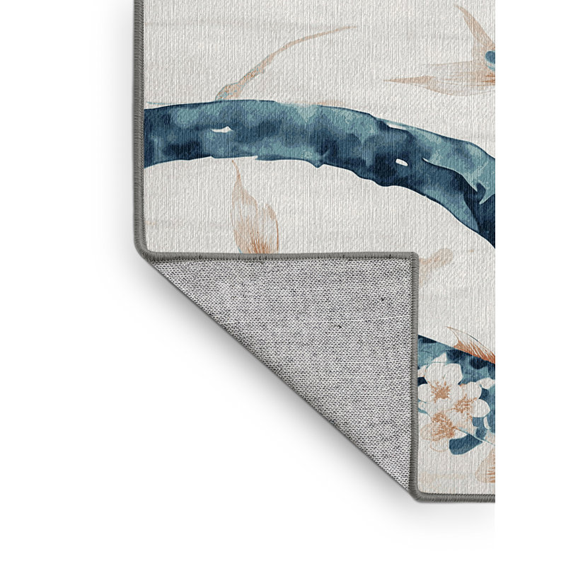 Machine Washable Gray Area Rug