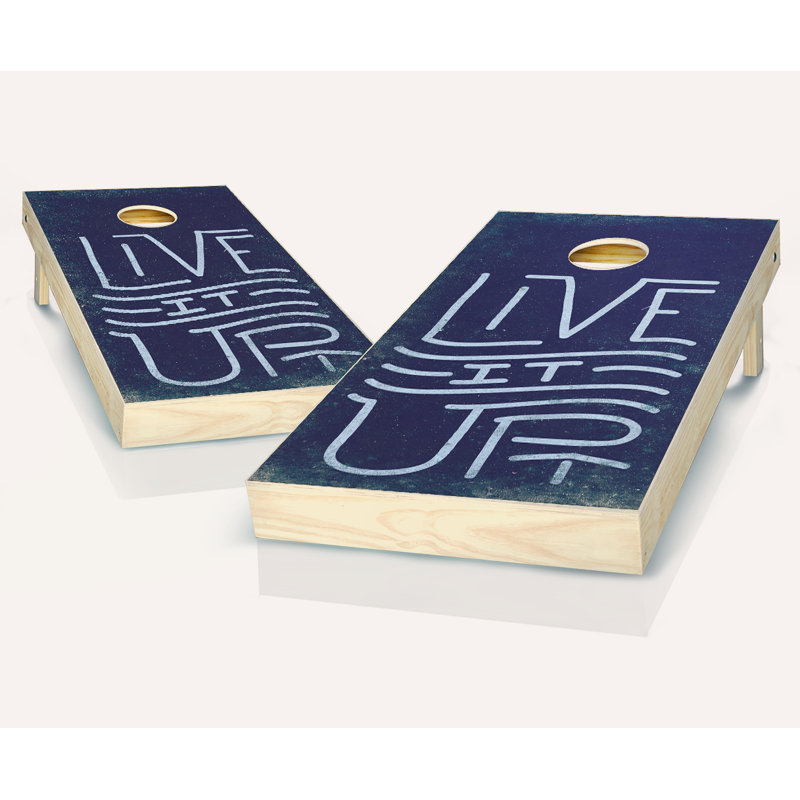 Ensemble de jeu de poches 2 'x 4' Live It Up avec sacs, Rouge / noir