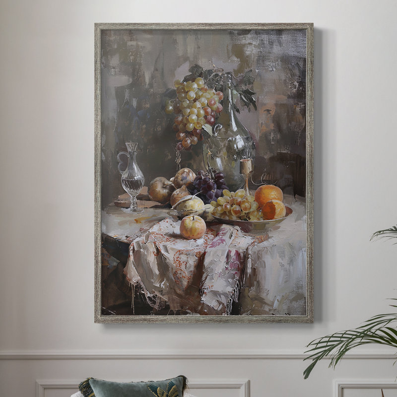 Reproduction encadrée FLORAL Series DCCxxxii - bois massif, H 21 po x l 17 po