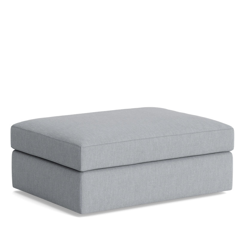 The OG Ottoman, Performance Weave - Zinc
