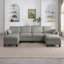Canapé modulaire en chenille-2063327781