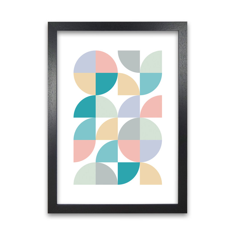 Pastel Nursery Original A - Print, 30cm H x 21cm W x 3cm D, Black Frame