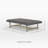 Lorinda Upholstered Vegan Leather Coffee Table with Metal Base-1695563762