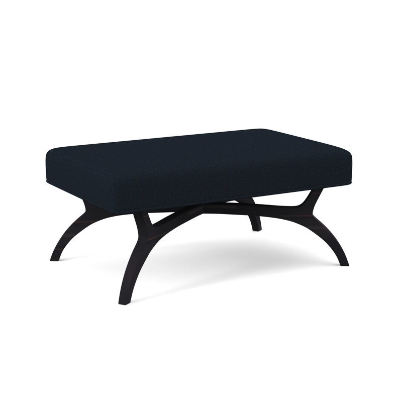 Ansel Upholstered Bench, Vintage Ebony, Margaret Ebony