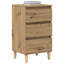 Bedside Cabinet Reclaimed Wood Medium Bedside Table-804601227