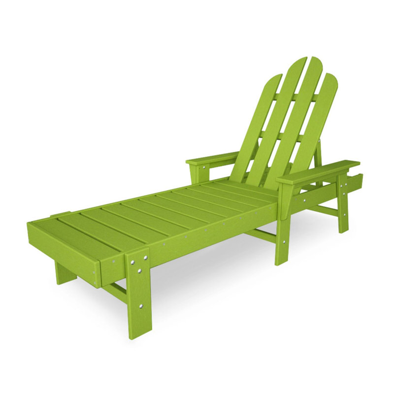 POLYWOOD Long Island Chaise, Lime