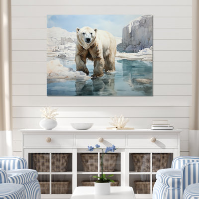 " White Teal Iceberg Pristine Solitude "