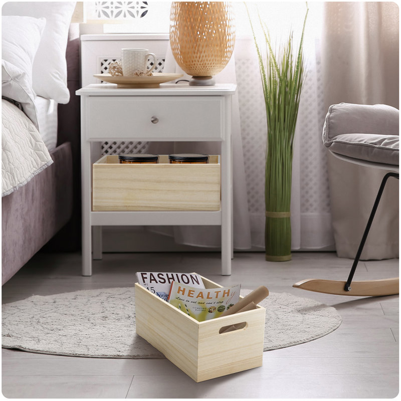 Caisses en bois brut, bacs de rangement, boîtes en bois, armoires