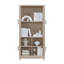 Bibliothèque Jodie 31 "blanchie (6 tablettes)