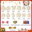 Christmas Party Supplies,88 Pcs Color Your Own Wooden Christmas Ornaments