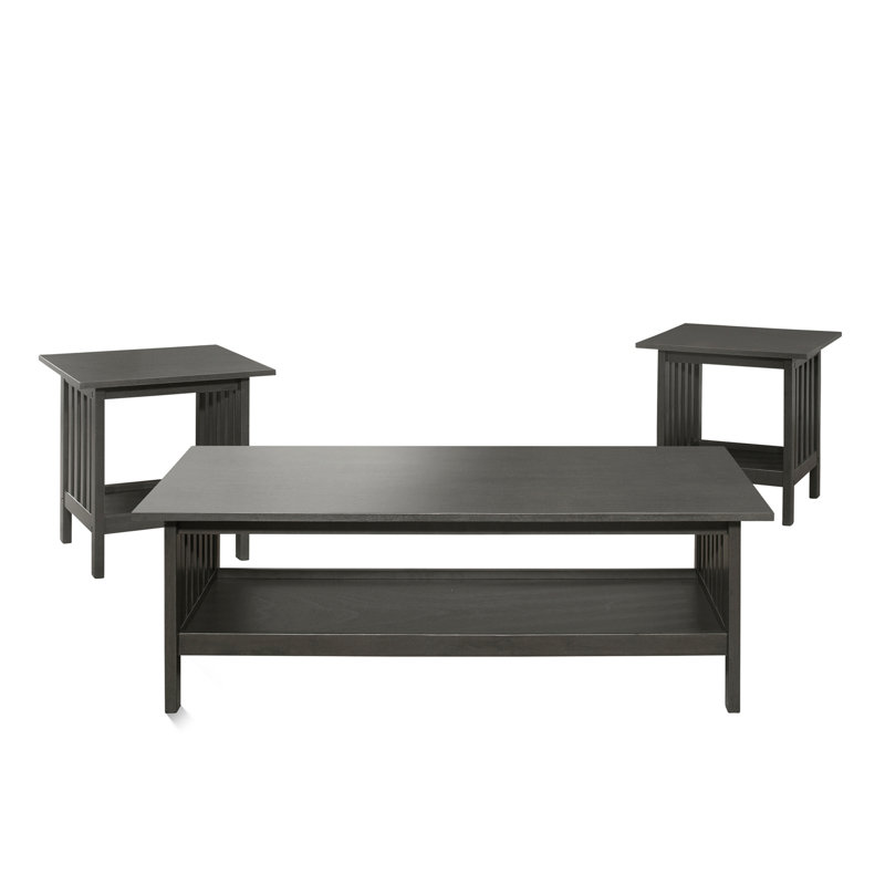 Classic Style Coffee Table and Two End Table Set