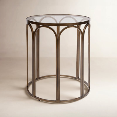 Sione 20" Glass End Table