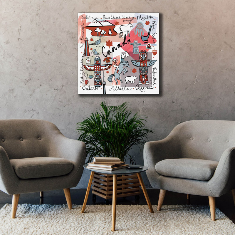  «Global Travel 7» par Farida Zaman, art mural sur toile, 37 po x 37 po, H 37 po x l 37 po
