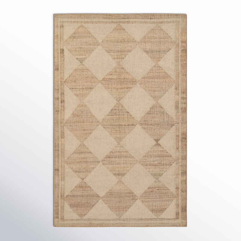 Erin Gates by Momeni Orchard Court Ivory Hand Woven Wool and Jute Area Rug, Rectangle 3'6" x 5'6"