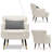 Bettyanne Modern Wingback Armchair Upholstered Accent Chair with Cushion-1859081730