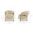 Drumm 33" Rustic Oak Sheepskin Upholstered Accent Arm Chair