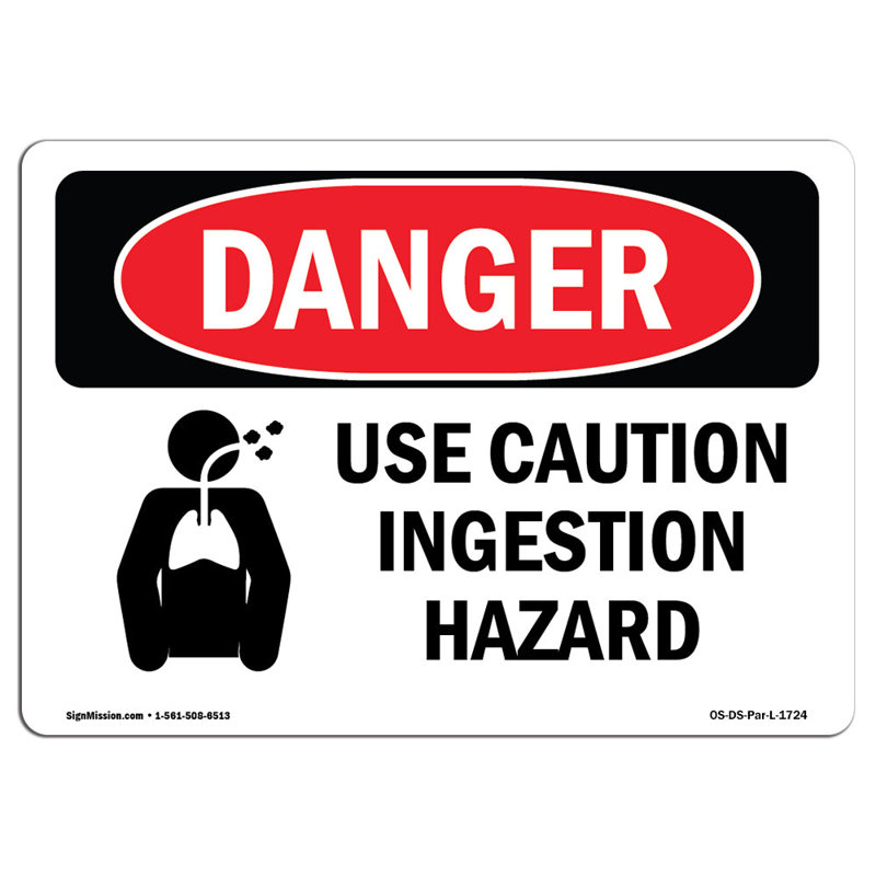 OSHA, danger, utilisation, attention, ingestion, danger, signe, H 12 po x l 18 po x P 0,1 po