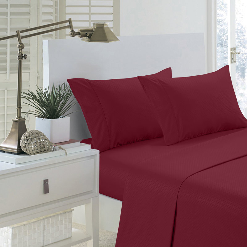 Ensemble de draps en micro-fibre, Bleu marine, Ensemble de draps pour lit simple + drap-housse + 