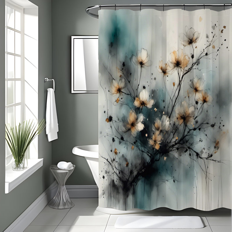 Rideau de douche Alliya, H 70 po x l 83 po