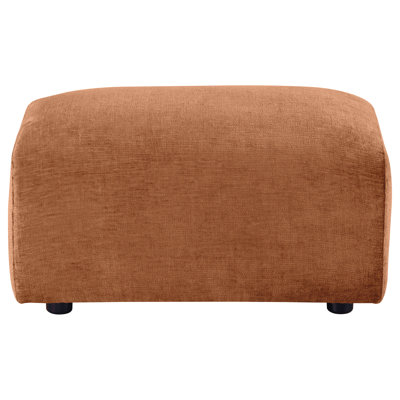 Repose-pieds en chenille Burnett Orange brûlé