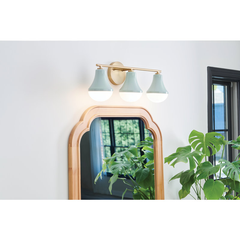 Éclairage pour meuble-lavabo Joss & Main Celica, Écume de mer