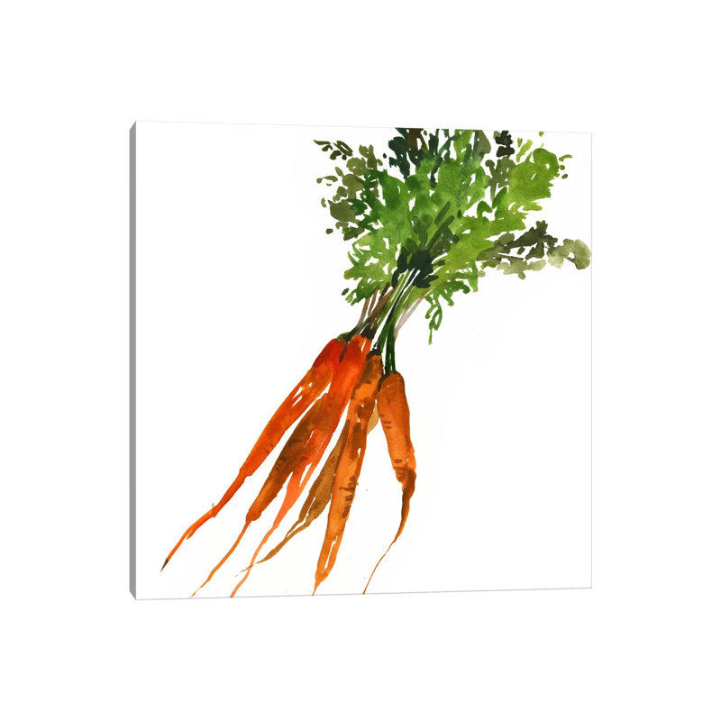 Carrot 1 Piece Wrapped Canvas Wall Art