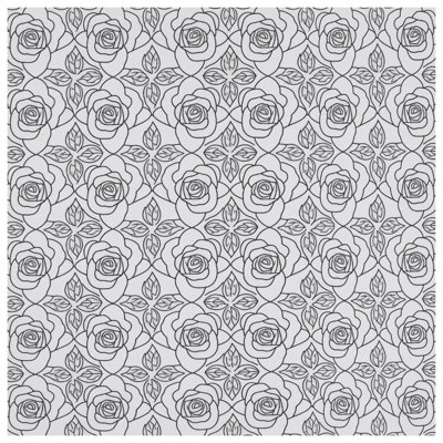 Floral Rose Pattern Quilted Thin Bedspread