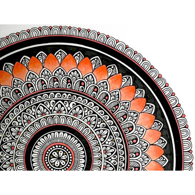 Mandala, peinture d'art par Rashi Agrawal | Fineliners de Staedtler sur papier